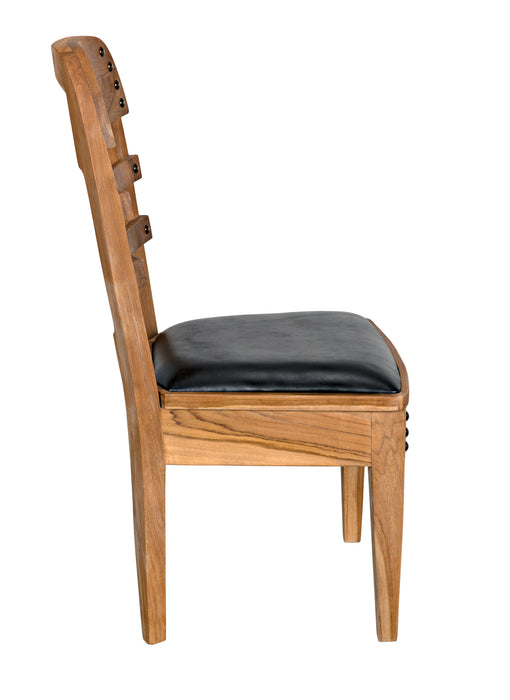 Laila Chair, Teak with Leather