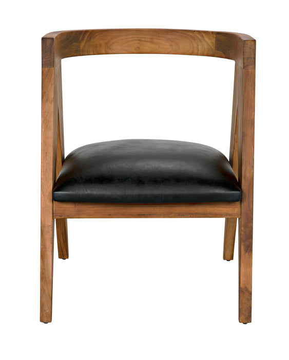 Nominee Chair, Teak with Leather