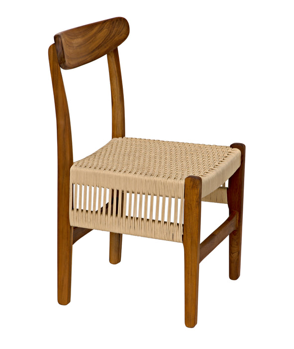 Shagira Chair, Teak with Woven Rope