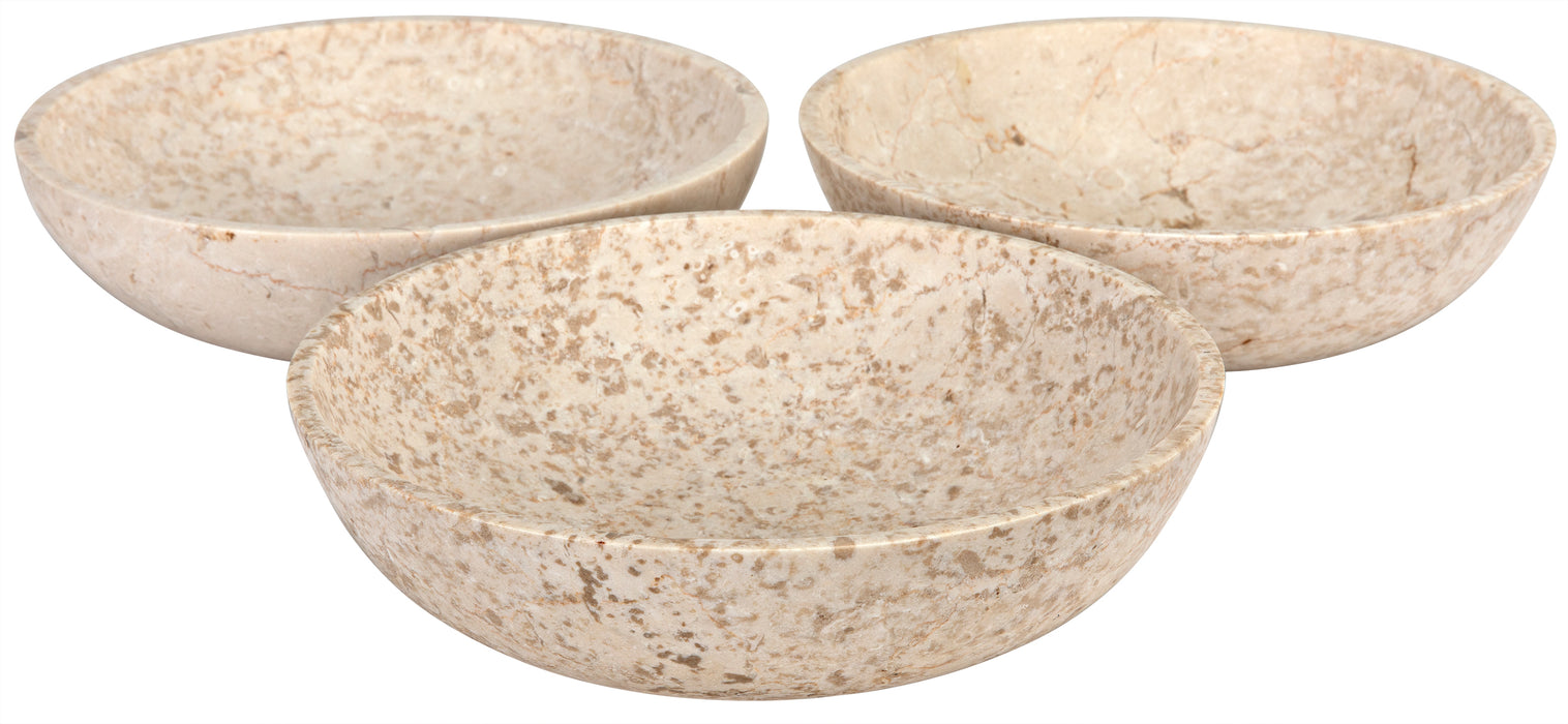 Marble Bowls, Set of 3