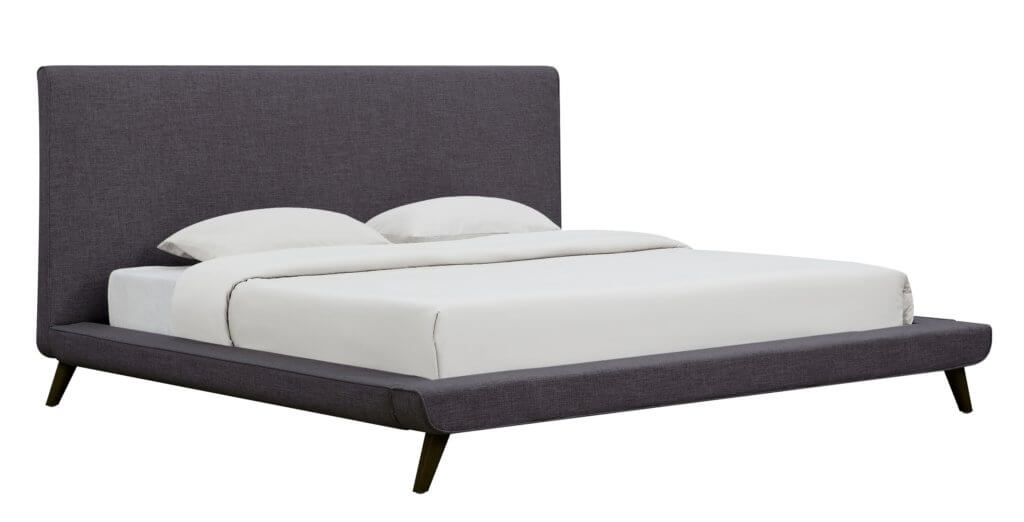 Nixon Grey Linen Bed in King