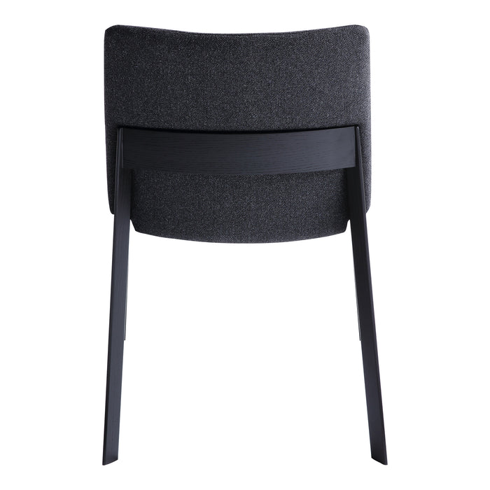 DECO ASH DINING CHAIR CHARCOAL-M2