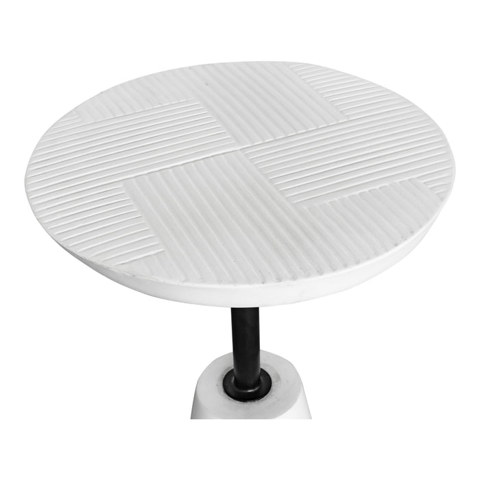 FOUNDATION OUTDOOR ACCENT TABLE WHITE