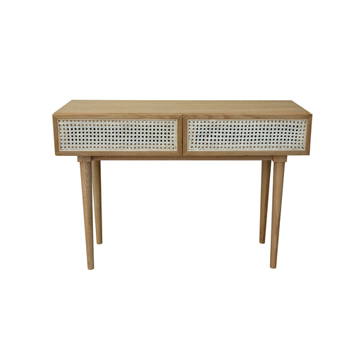 Cane Console Table - Natural