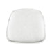Metal Crossback Leather Cushion Seat -White