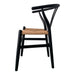 Ventana Dining Chair Black and Natural-Set Of Two