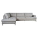 Feather Left Sectional Sofa - Dovetail Linen