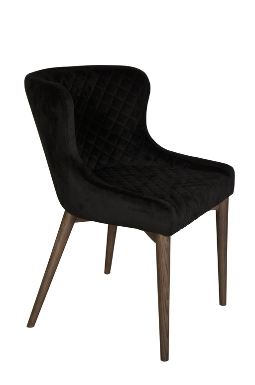 Mila Dining Chairs - Black Velvet (Set of 2)