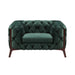Barnaby Club Chair - Emerald Velvet