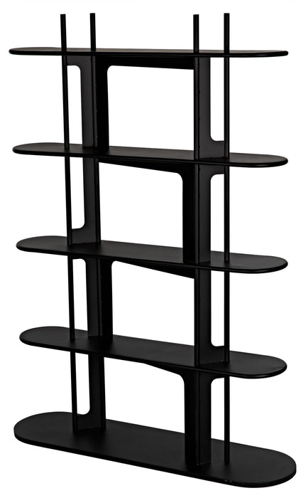 Ochoa Bookcase, Black Steel