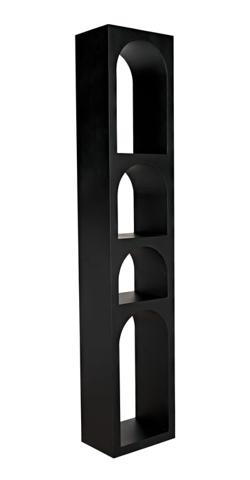 Aqueduct Bookcase, B, Black Metal