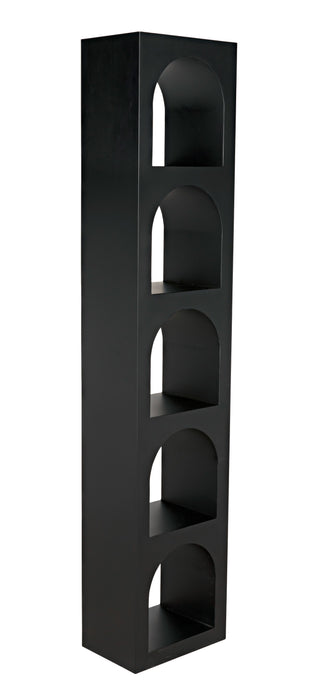Aqueduct Bookcase, C, Black Metal