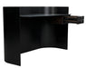 Scarlett Desk, Black Steel with Ebony Walnut Drawers