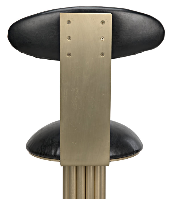 Sedes Bar Stool, Steel with Brass Finish