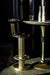 Sedes Bar Stool, Steel with Brass Finish