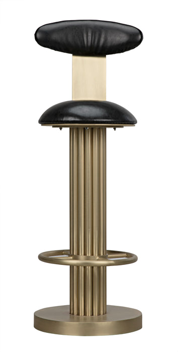 Sedes Bar Stool, Steel with Brass Finish