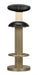 Sedes Bar Stool, Steel with Brass Finish