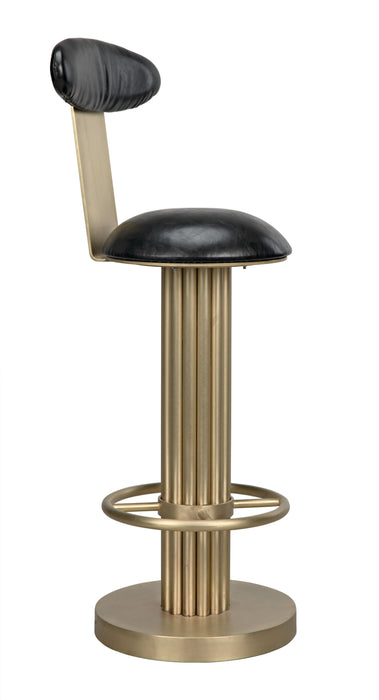 Sedes Bar Stool, Steel with Brass Finish