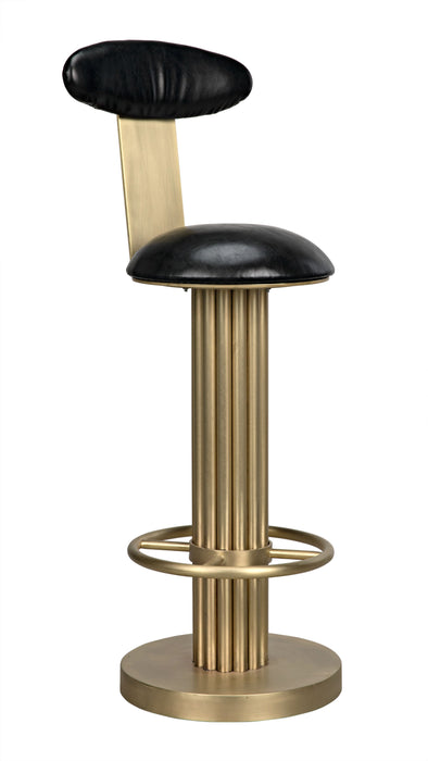 Sedes Bar Stool, Steel with Brass Finish