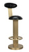 Sedes Bar Stool, Steel with Brass Finish