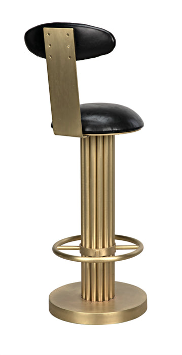 Sedes Bar Stool, Steel with Brass Finish