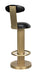 Sedes Bar Stool, Steel with Brass Finish