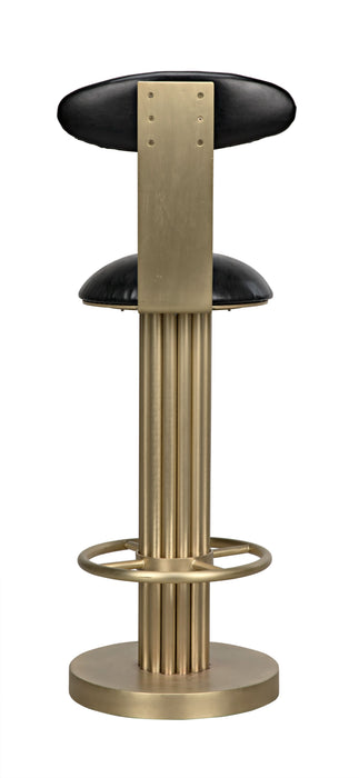 Sedes Bar Stool, Steel with Brass Finish