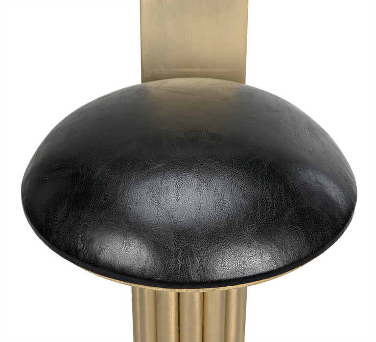 Sedes Bar Stool, Steel with Brass Finish