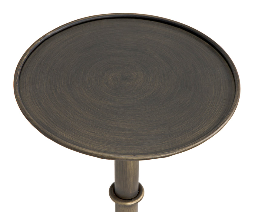 Tini Side Table, Metal with Aged Brass Finish