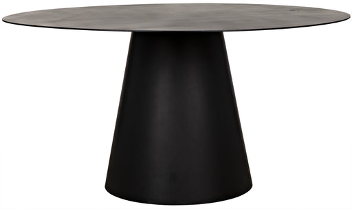 Vesuvius Dining Table, Black Steel