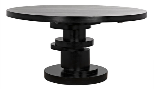 Hugo Dining Table, Hand Rubbed Black
