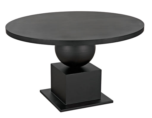 Emira Dining Table, Black Metal