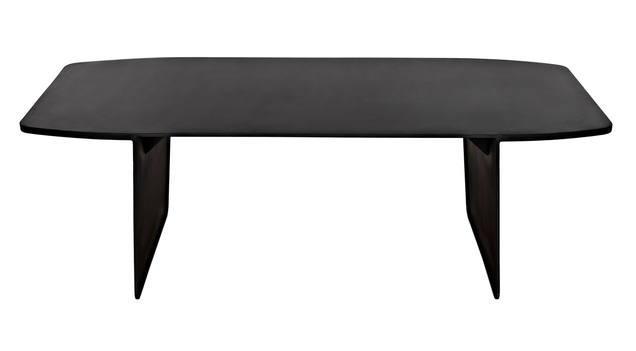 Esprit Dining Table, Black Metal