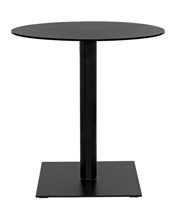 Mies Side Table, Black Steel