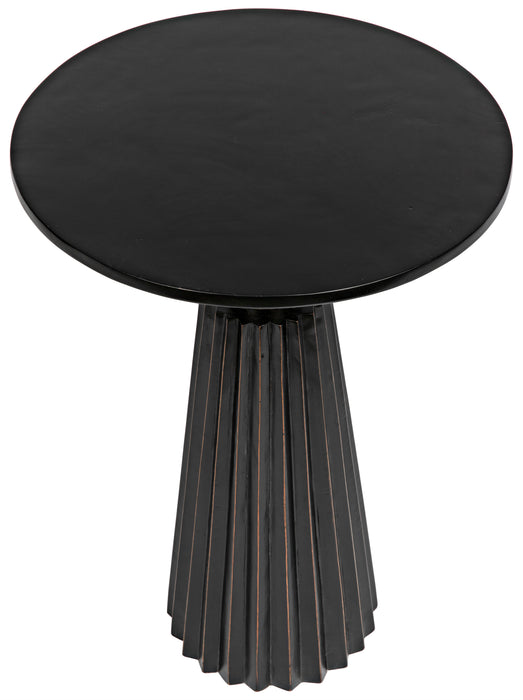 Orson Side Table, Hand Rubbed Black