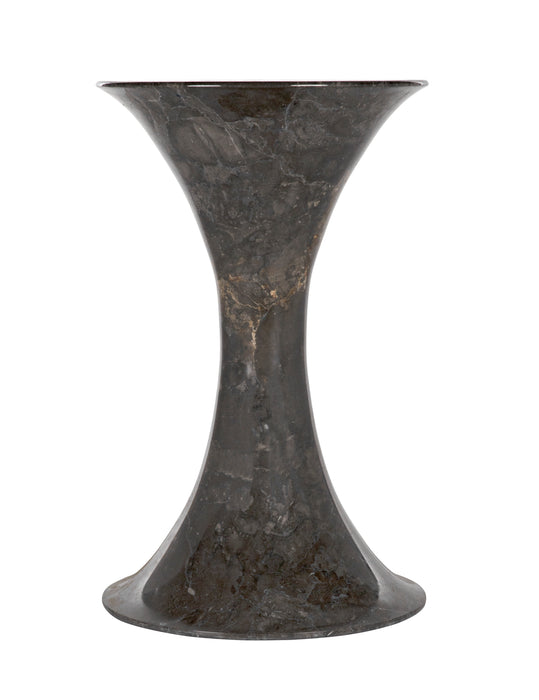 Calitri Side Table, Brown Marble