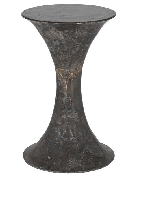 Calitri Side Table, Brown Marble