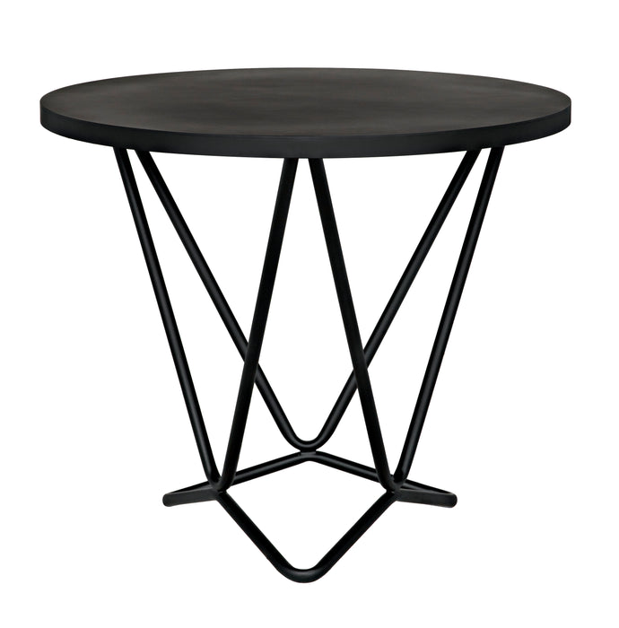 Belem Side Table, Black Steel