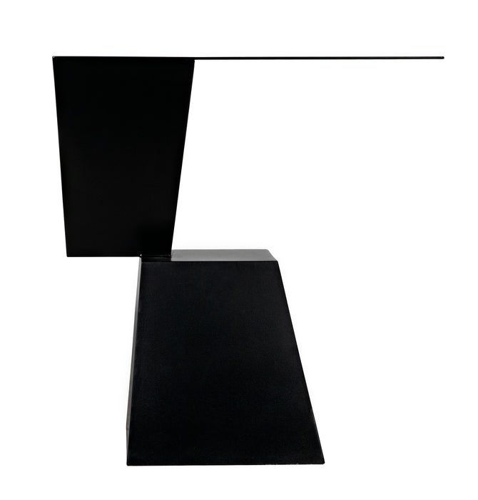 Rectangle Pieta Side Table, Black Steel