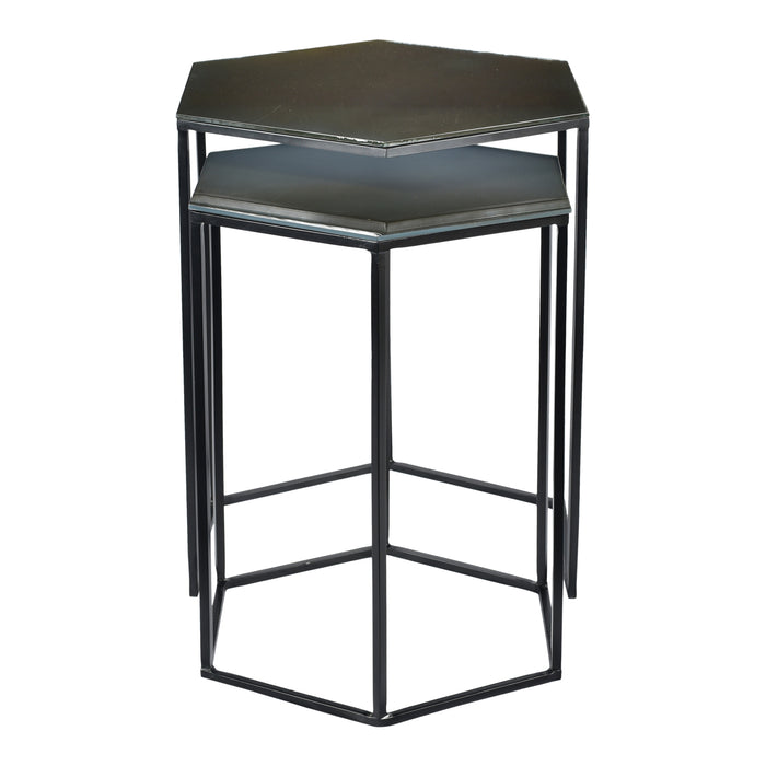 POLYGON ACCENT TABLES SET OF 2