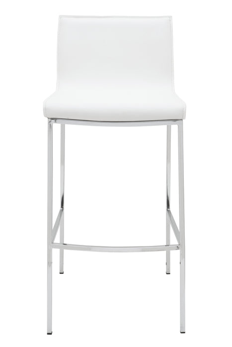 Colter PL White Counter Stool