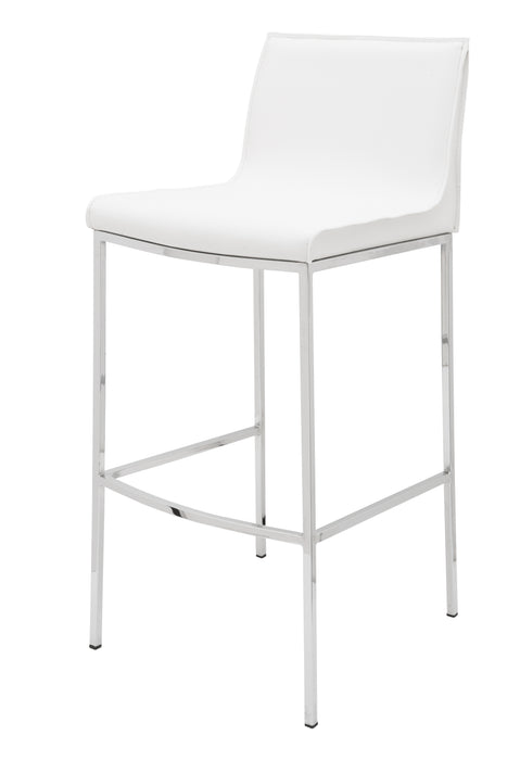 Colter PL White Counter Stool
