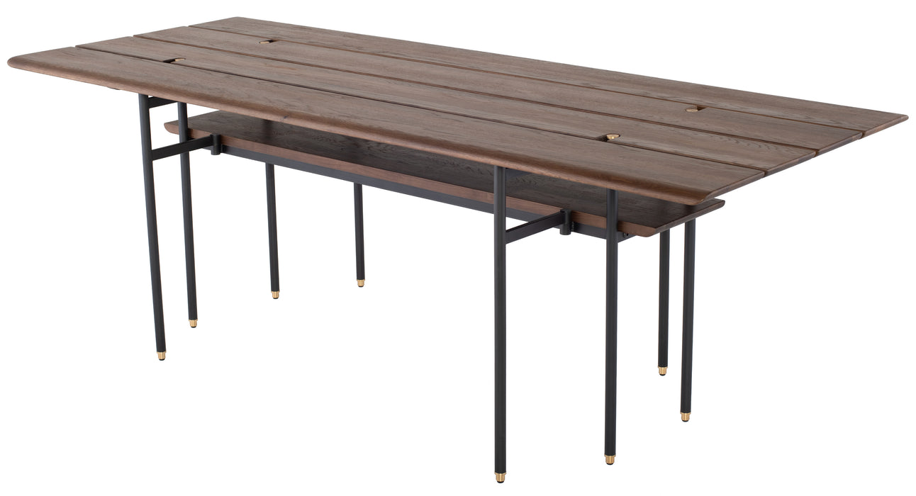 Stacking Drop Leaf PL Smoked Dining Table