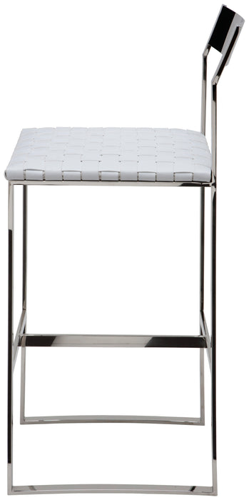 Camille PL White Counter Stool