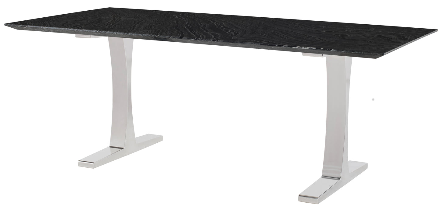Toulouse NL Black Wood Vein Dining Table