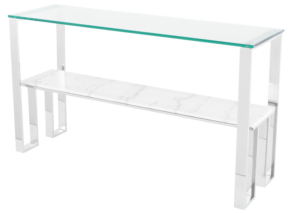 Tierra PL White Console Table