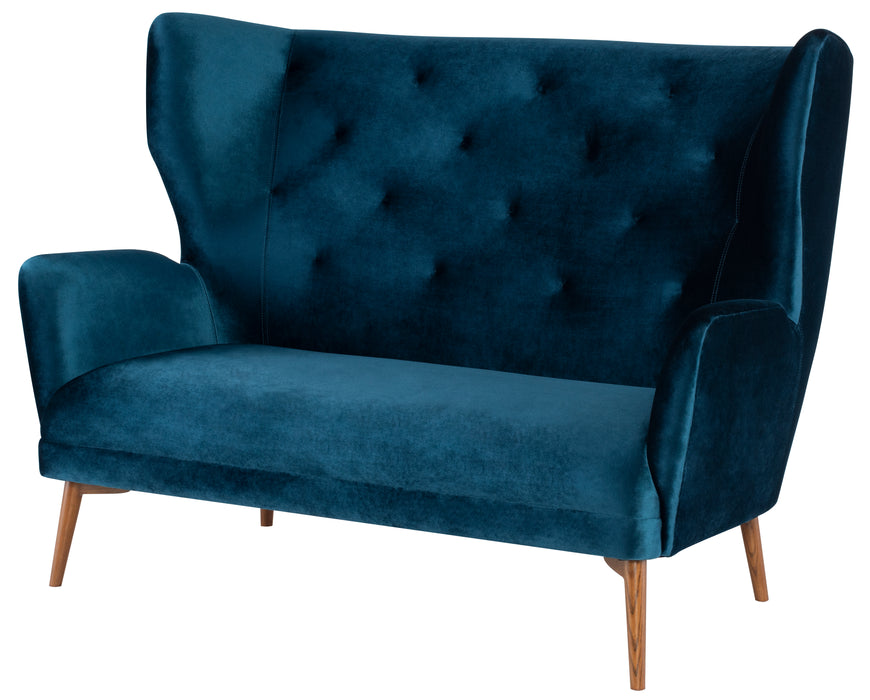 Klara NL Midnight Blue Double Seat Sofa