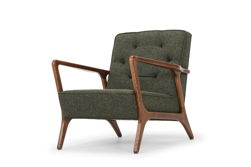 Eloise NL Hunter Green Tweed Occasional Chair