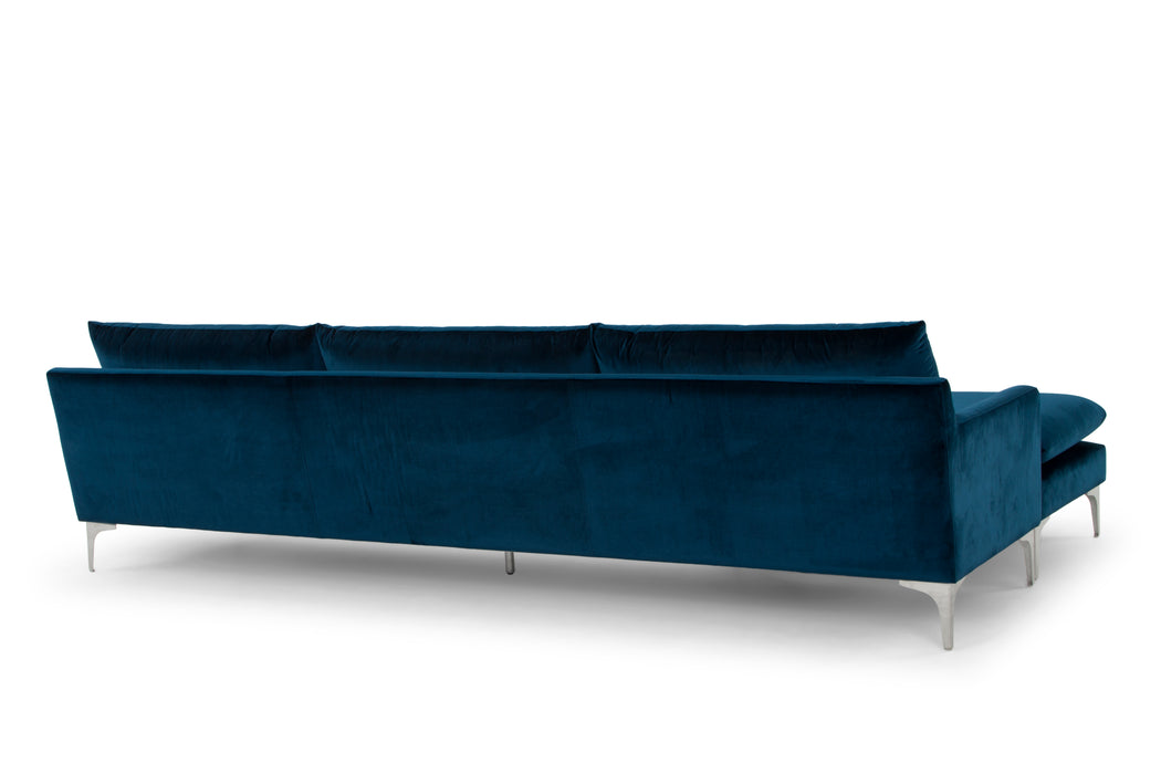 Anders NL Midnight Blue Sectional Sofa