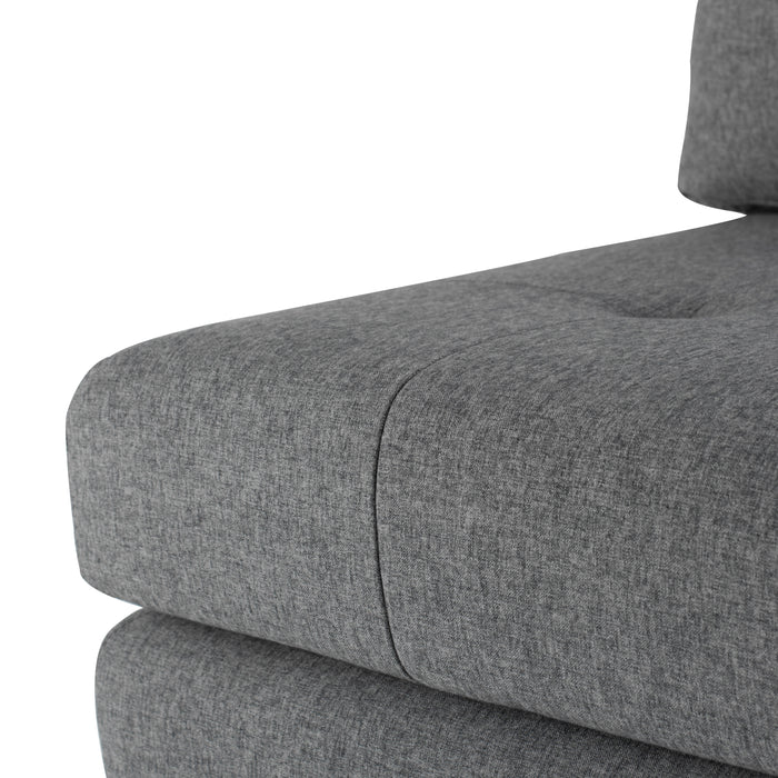 Janis NL Shale Grey Seat Armless Sofa